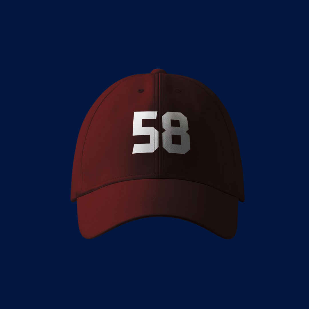 58 Red Baseball Cap